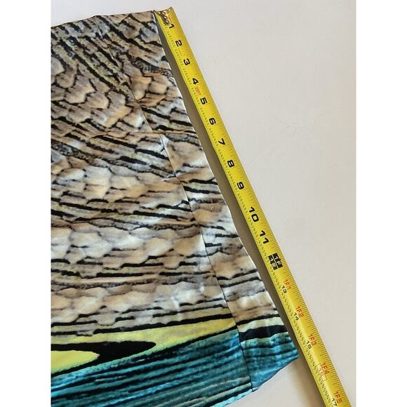 Vintage Roberto Cavalli Silk Maxi Skirt Runway 2001 Psychedelic Asymmetrical L - Picture 5 of 8